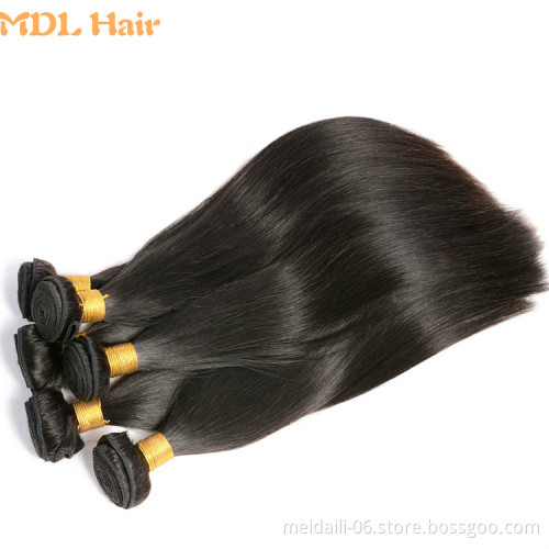 high quality 8a grade cuticle aligned hair mink straight virgin hair weaving from indian
